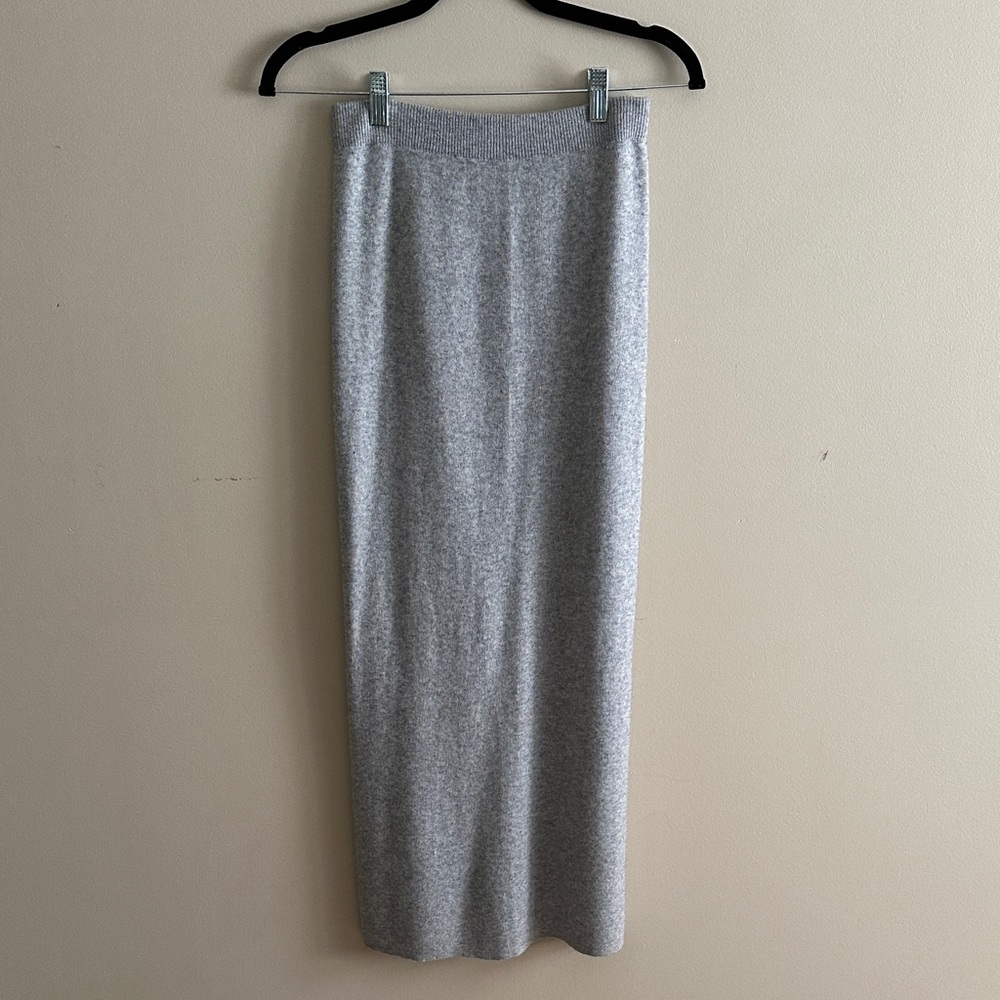 Gray Maxi Skirt